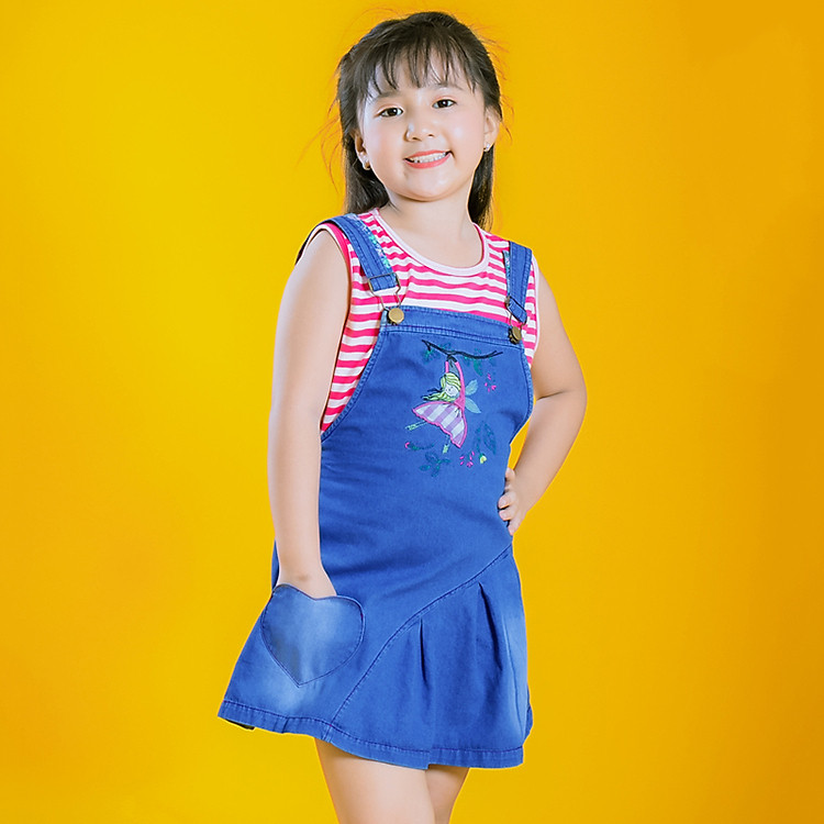 Đầm Yếm Bé Gái Jeans nàng tiên V.T.A.KIDS 28061209