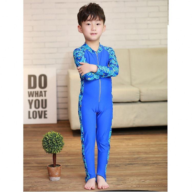 BỘ bơi liền dài tới gót xanh tay cá cho bé từ 2 đến 14 tuổi