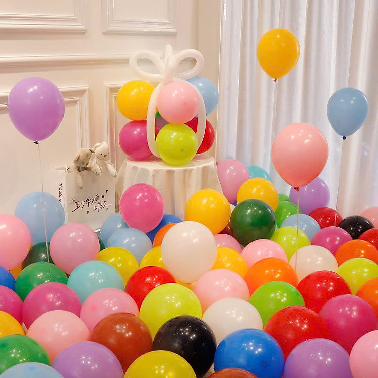 Bịch 100 Bong Bóng Cao Su Pastel (22-25 cm)