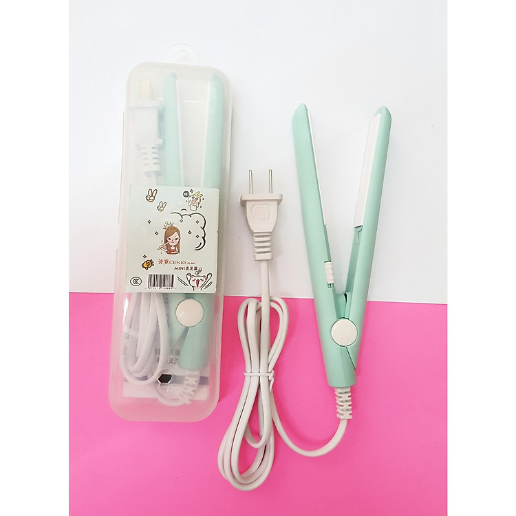 Máy duỗi tóc mini đa năng siêu tiện lợi - Xanh Rêu