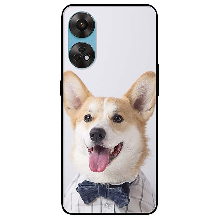 Ốp lưng dành cho Oppo Reno 8T 4G - Reno 8T 5G - Reno 10 5G - Reno 10 Pro 5G - Cún Nơ Đen - Hàng Chính Hãng