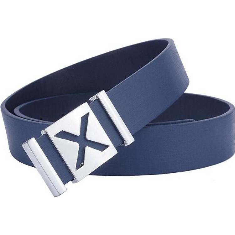 Dây nịt nam chữ X DN61 - Dây Xanh Đen