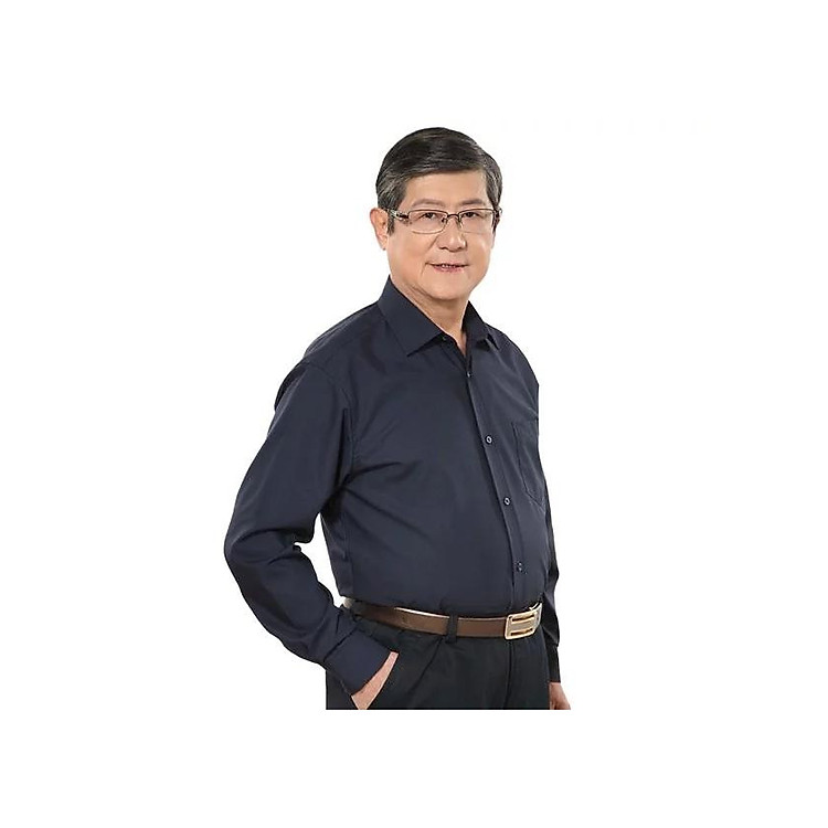 áo sơ mi nam trung niên mẫu trơn có túi tay dài