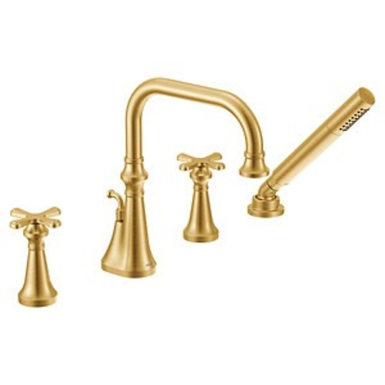 Vòi xả bồn kèm tay sen dòng Colinet đi cùng bộ âm 9792, màu Brush Gold , hiệu Moen TS44506BG