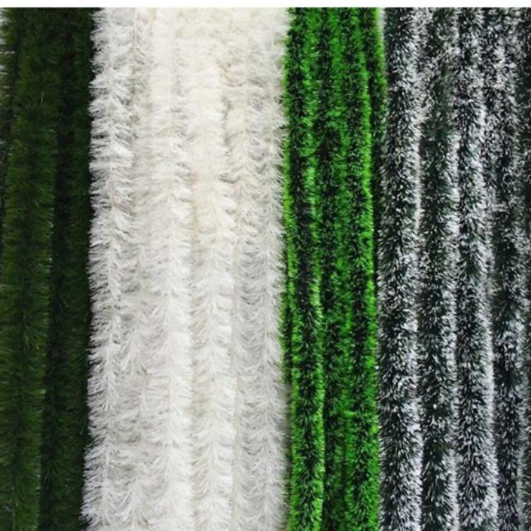 Dâ chồn trang trí Noel (dài 1m8) - Dây màu xám, màu xanh - Ảnh 3