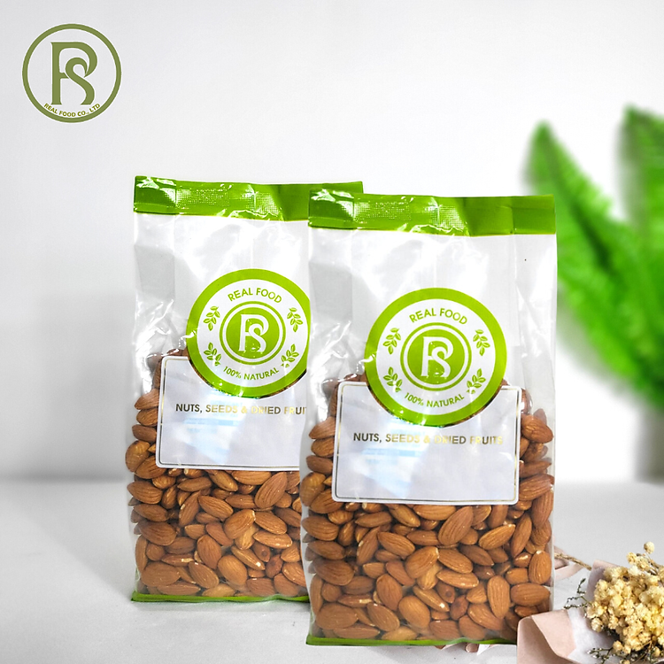 Hạt Hạnh Nhân Real Food nhập khẩu (100g, 500g)