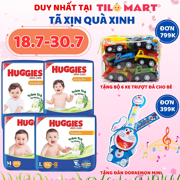Mua Tã Huggies Tràm Trà Tự Nhiên Mega Jumbo Tiết kiệm - Hình ảnh 3