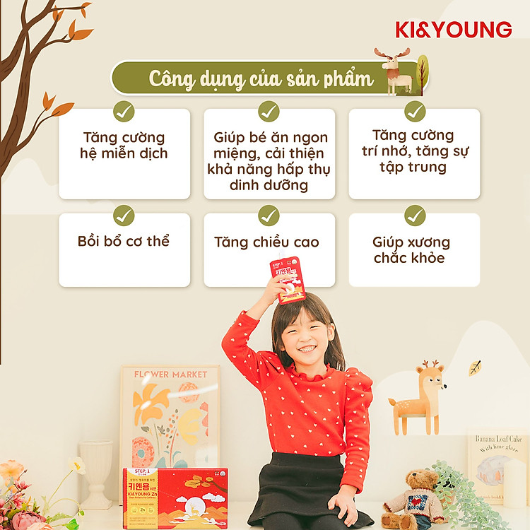 Gạc hươu non Ki&Young cho trẻ 1+ Uy tín Tiết kiệm - Hình ảnh 4