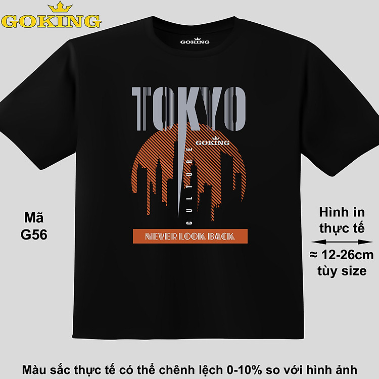 TOKYO, mã G56. Áo thun đẹp cho cả gia đình. Áo phông hàng hiệu Goking, công nghệ in Nhật Bản siêu nét. Form unisex cho nam nữ, trẻ em, bé trai gái. Quà tặng ý nghĩa
