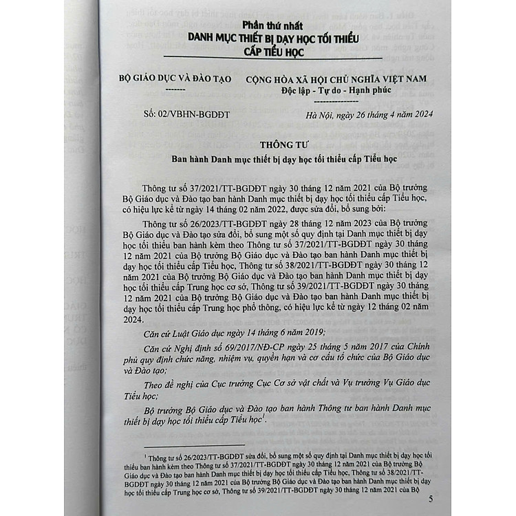 Danh Mục Thiết Bị Dạy Học Tối Thiểu Trong Nhà Trường - Ảnh 4