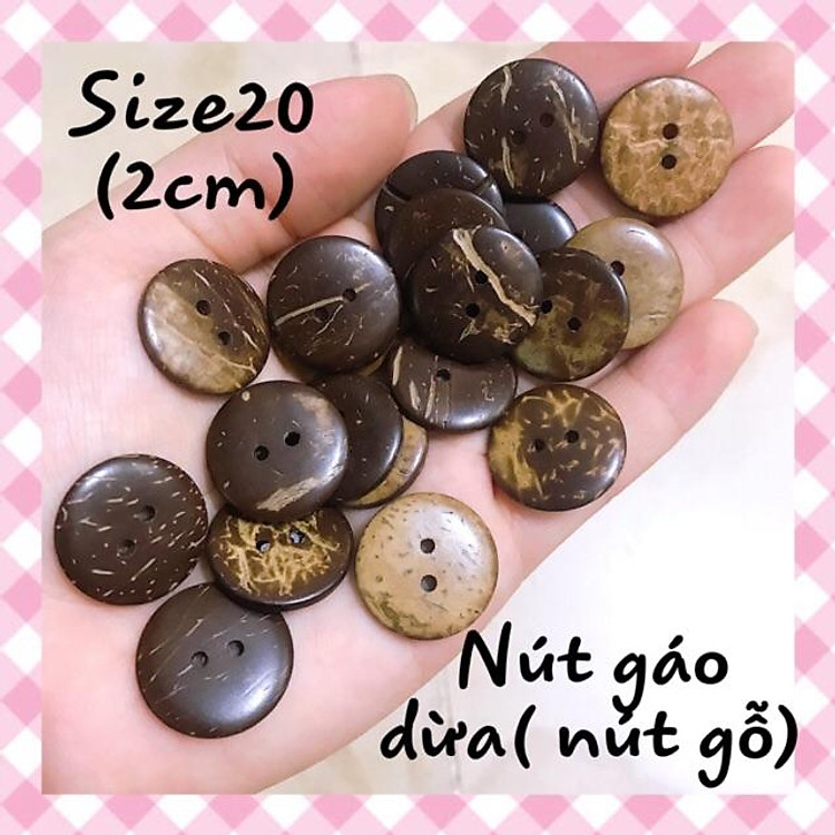 Nút gáo dừa( nút gỗ) size 20--2cm
