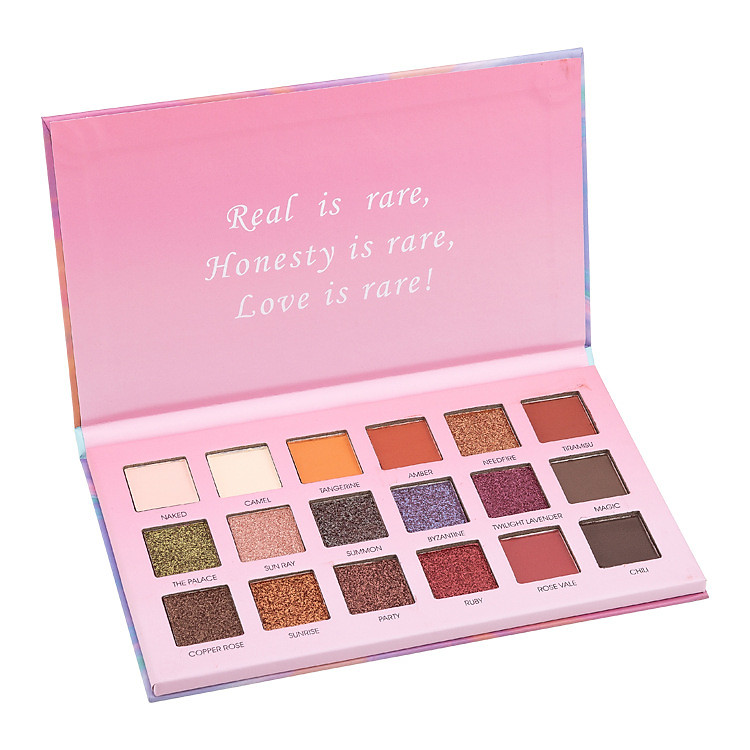 Bảng phấn mắt GLAZZI 18 màu tông nhũ và lì