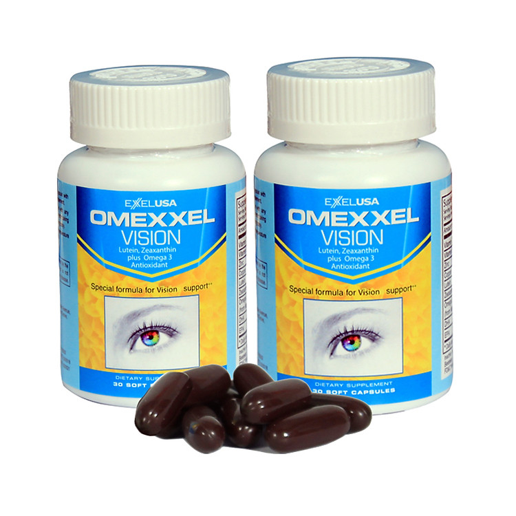 Combo 2 Lọ Thực Phẩm Chức Năng Viên Uống Bổ Mắt Omexxel Vision (Lọ 30 viên) - Chính Hãng Hoa Kỳ