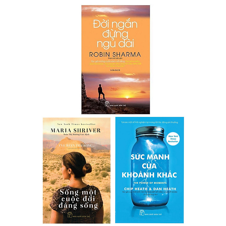 Combo 3 Cuốn Sách :Sống Một Cuộc Đời Đáng Sống + Sức Mạnh Của Từng Khoảnh Khắc + Đời Ngắn Đừng Ngủ Dài (Những Cuống Sách Giúp Bạn Sử Dụng Thời Gian Một Cách Hiệu Qủa )