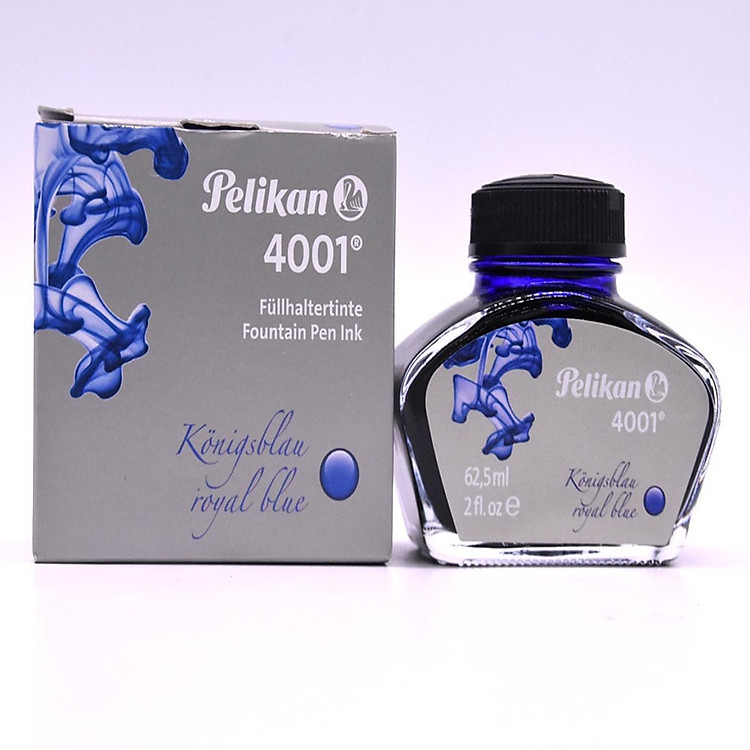 Mực Pelikan Đức 4001 (dung tích 62.5ml). Không phai, không bay màu, không lắng cặn