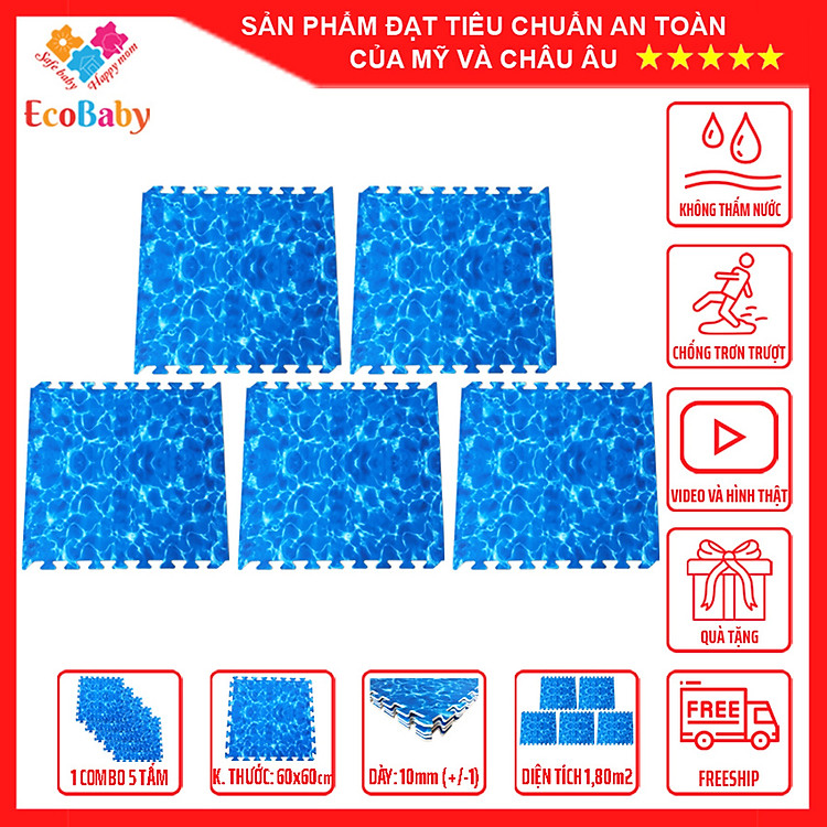 Mua tại Lazada: Combo 5 Tấm Thảm Xốp An Toàn Cho Bé Chính hãng, giá tốt
