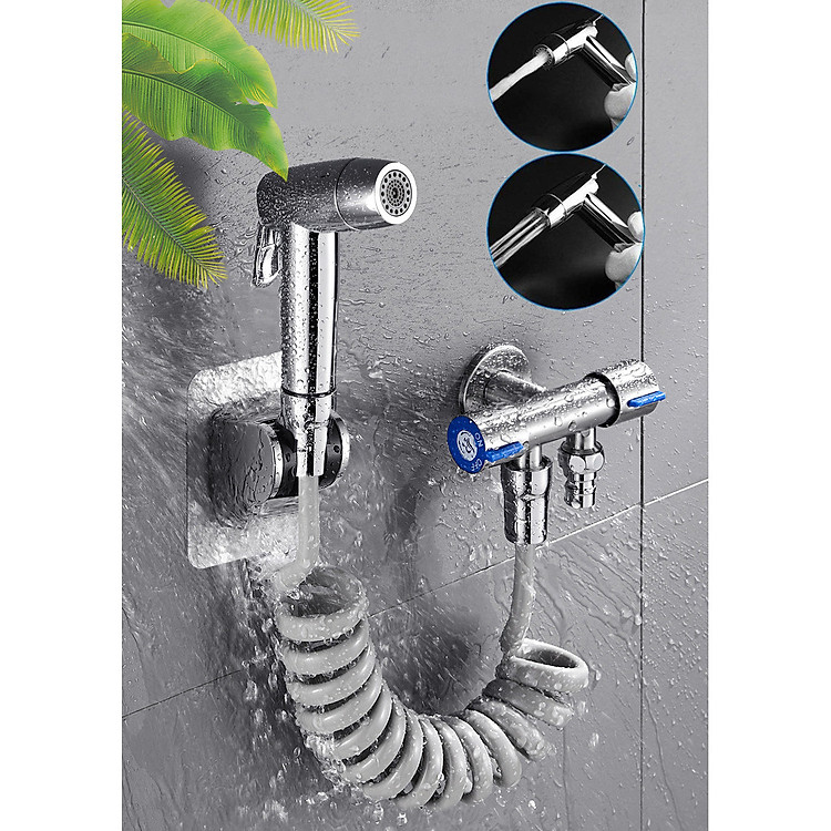 Bộ vòi xịt vệ sinh 3 chế độ đa năng, xịt tia, xịt chùm, chế độ xịt rảnh tay – DH2011
