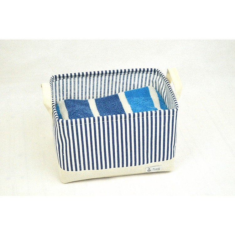 Giỏ vải linen Prime time Xanh 1 chiếc size L