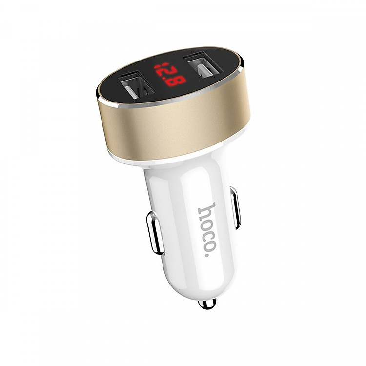 Tẩu Sạc Ô Tô Hoco Z26 2 Cổng USB - Hàng Chính Hãng