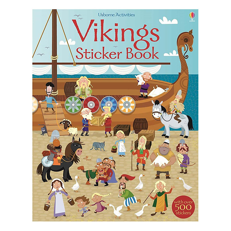 Sách Usborne Vikings Sticker Book