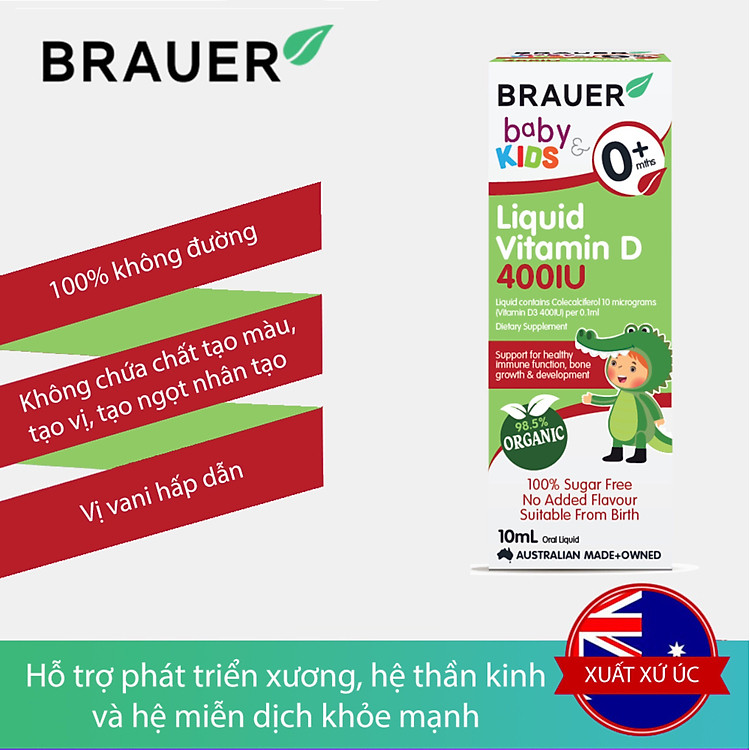 Mua Vitamin D 400IU Brauer Baby & Kids Liquid cho trẻ Tin cậy Giá tốt - Hình ảnh 4