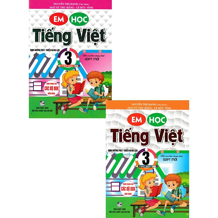 Sách - Em Học tiếng Việt Lớp 3 - Combo 2 Tập - Dùng Chung Các Bộ SGK Hiện Hành - Hồng Ân