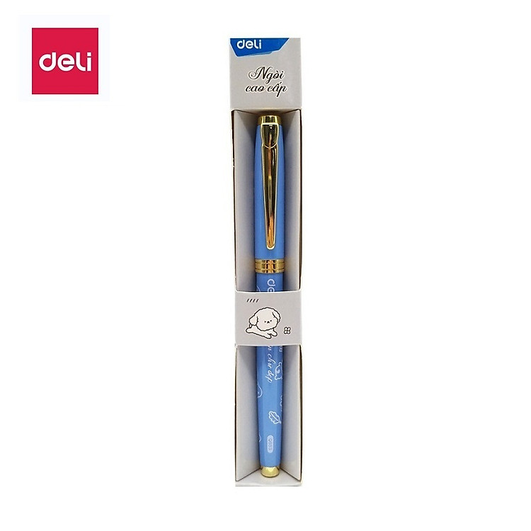Bút máy kim loại Deli họa tiết đáng yêu CQ893 / Bút mực luyện chữ đẹp Q893