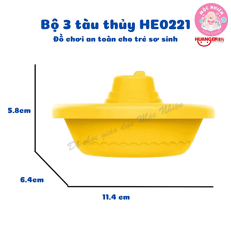 Mua Đồ Chơi Nhà Tắm HUANGER - Bộ Tàu Thủy Chính hãng Tiết kiệm - Hình ảnh 2