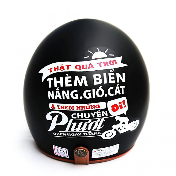 Mũ Bảo Hiểm 3/4 Bopa Tem Phượt Cao Cấp