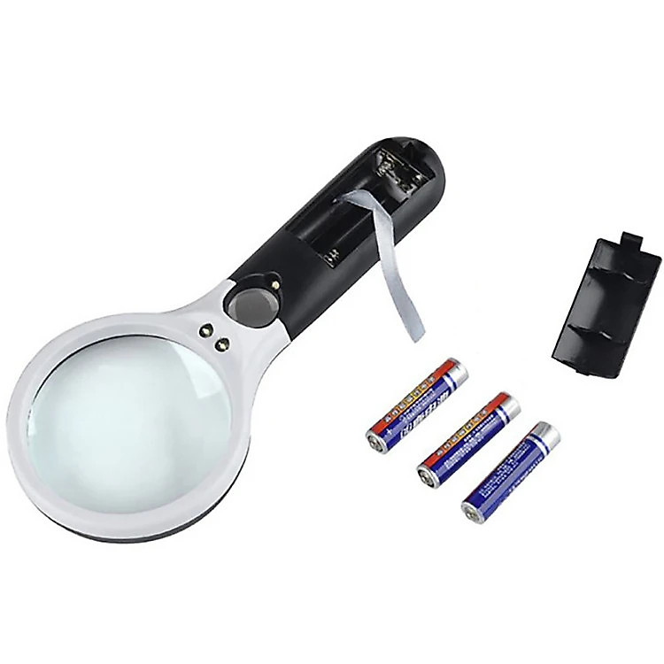 Kính lúp cầm tay 3X - 45X (có đèn) - Ảnh 5