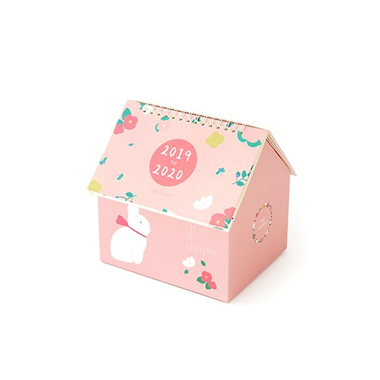 Lịch Để Bàn Sáng Tạo Đa Năng Hình Ngôi Nhà 2020 - The Rabbit