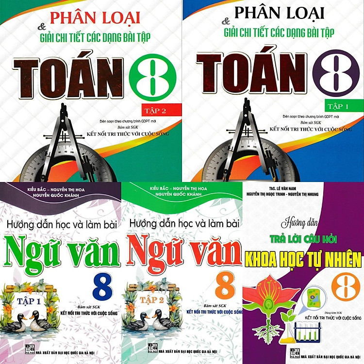 Bộ Sách Tham Khảo Toán - Văn - Khoa Học Tự Nhiên Lớp 8 (Bám Sát SGK Kết Nối Tri Thức Với Cuộc Sống) - Ảnh 3