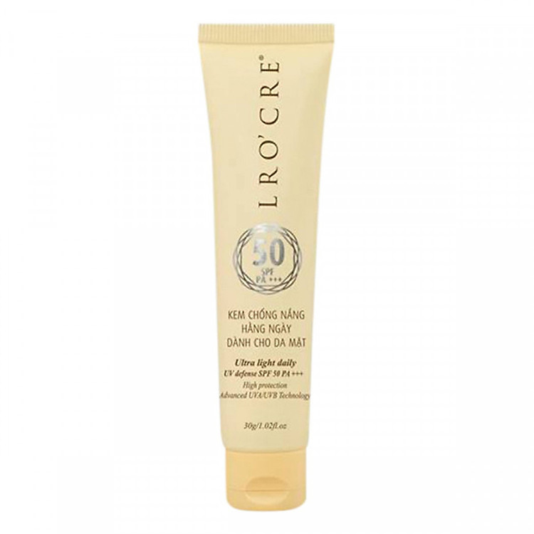 Kem Chống Nắng Không Gây Nhờn Rít Lro'cre Spf 50 Chống Tia Uva + Uvb (30g)