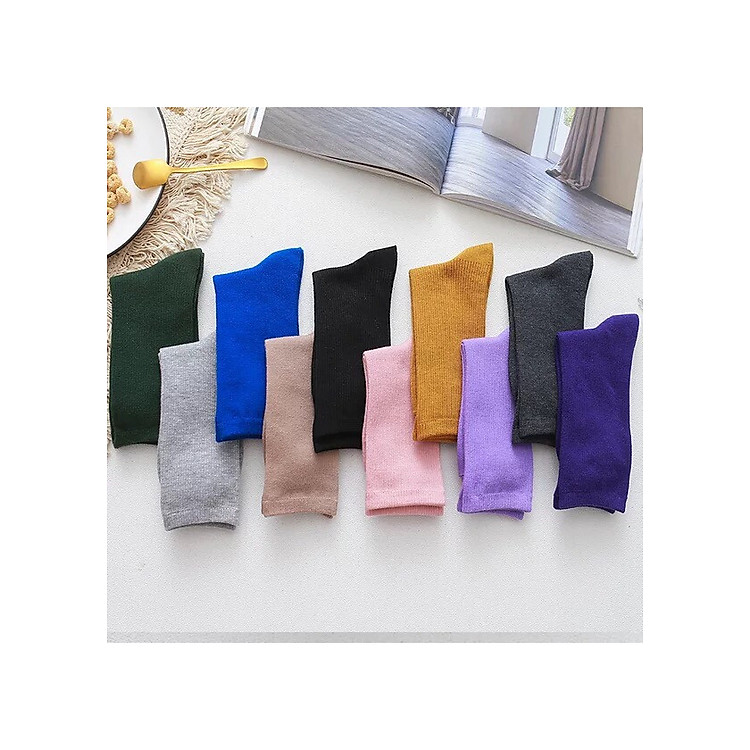 Set 3 Đôi Tất Nữ Nhún Cao Cổ thời trang kiểu cách Hàn Quốc TN11