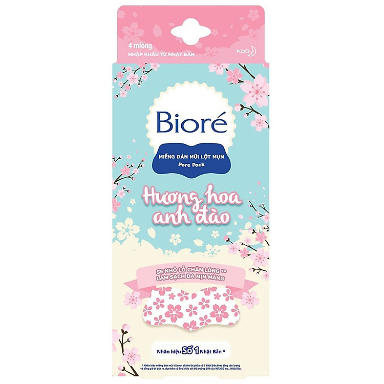 Miếng Dán Mũi Lột Mụn Mùi Hương Biore (4 Miếng)