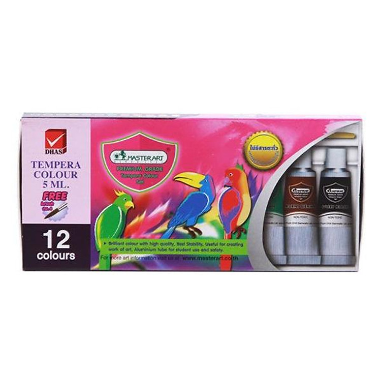 Màu Nước Tempera Materart 12 Màu