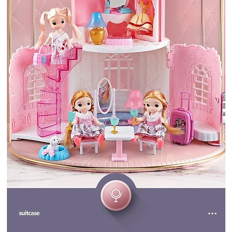 Ngôi Nhà Búp Bê Túi Xách Kèm 2 Búp Bê Chính hãng Giá tốt - Hình ảnh 2