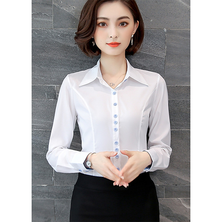 Áo Sơ Mi Nữ Công Sở LB-21 - Trắng