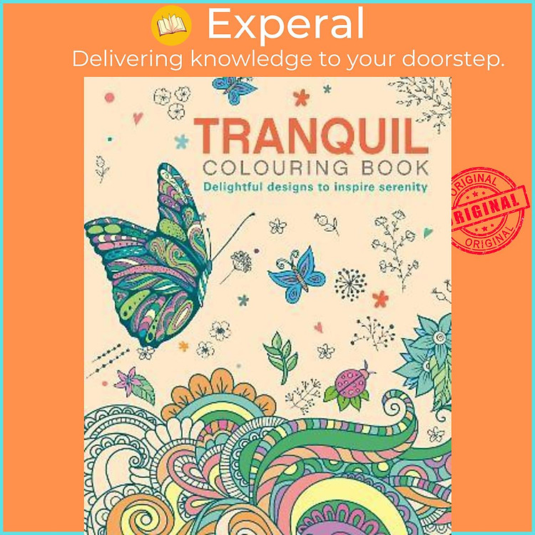 Sách - The Tranquil Colouring Book : Delightful Designs to Inspire Serenity by Tansy Willow (UK edition, paperback)