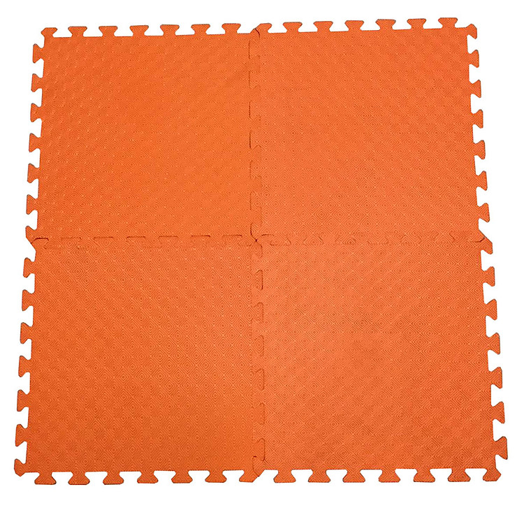 Bộ 4 tấm thảm xốp ECOBABY màu cam Chính hãng Tiết kiệm - Hình ảnh 2