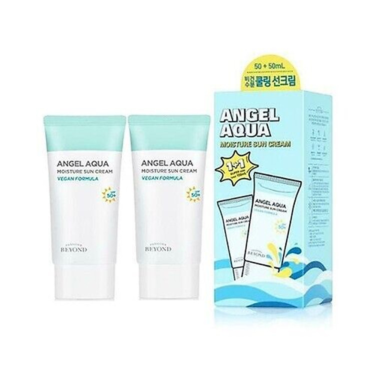 Kem chống nắng làm dịu giúp hạ nhiệt Beyond Angel Aqua Moisture Sun Cream SPF 50+/PA+++