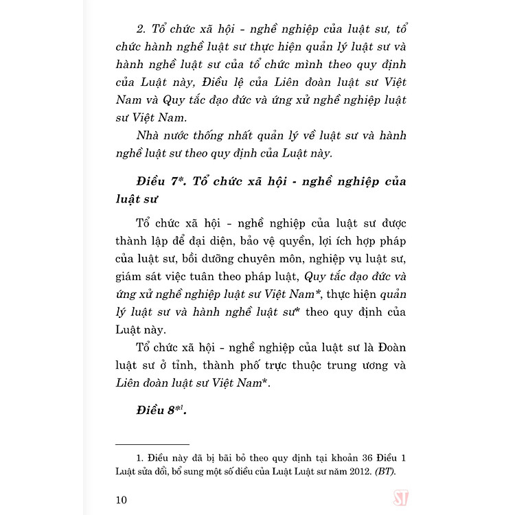 Luật Luật Sư (hiện hành) (sửa đổi, bổ sung năm 2012, 2015) - Ảnh 7