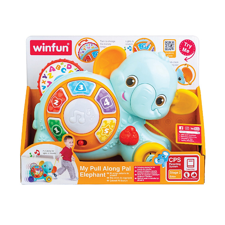 Mua tại Tiki: Mua Đồ Chơi Chú Voi Âm Nhạc WINFUN Chính hãng Tiết kiệm