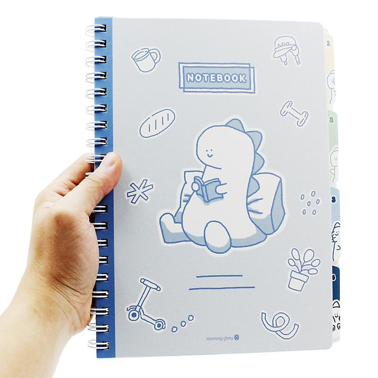 Sổ Lò Xo Đánh Dấu Bìa Nhựa Kẻ Ngang Morning Glory 111131-89627 - Ảnh 6