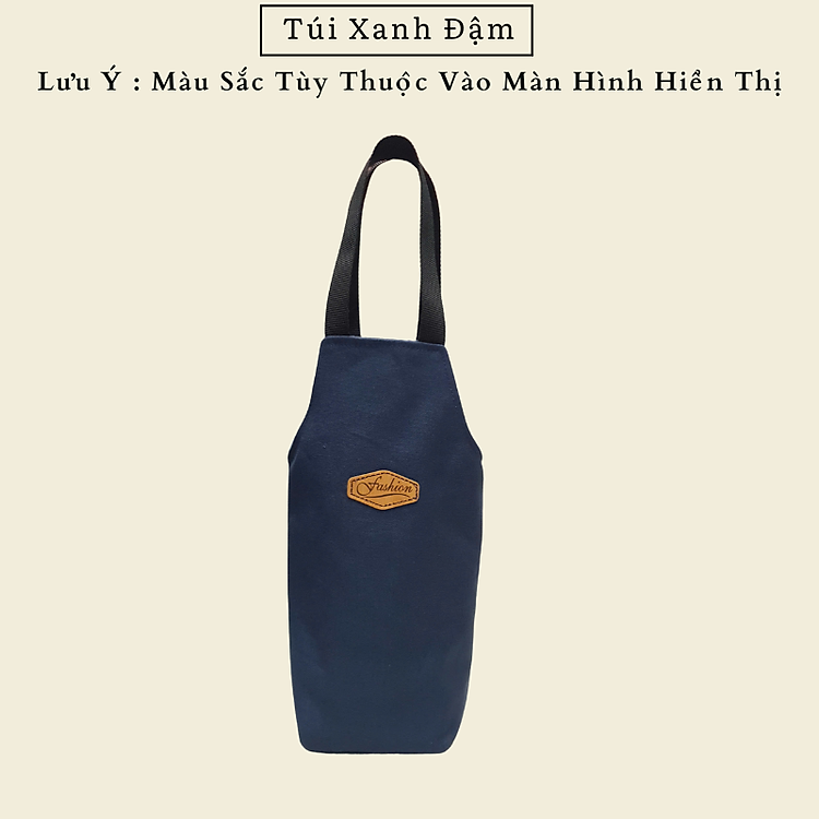 Túi Vải 2 Lớp Đựng Ly Giữ Nhiệt Giành Cho Ly Có Tay Cầm 1250ml - Hàng May Thủ Công