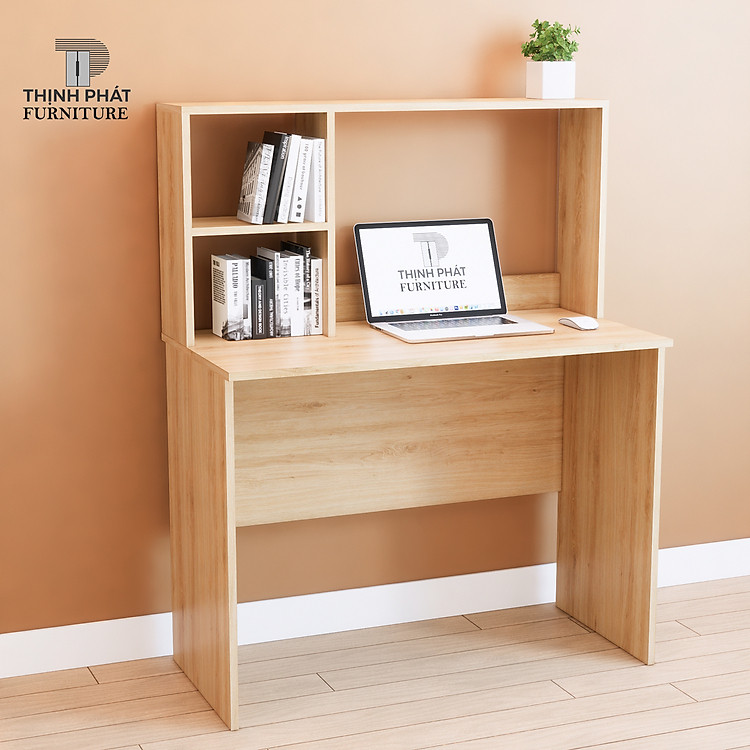 BÀN LÀM VIỆC – BÀN HỌC SINH CÓ KỆ SÁCH THỊNH PHÁT FURNITURE BLV-TP11 (100cm x 125m x 50cm)