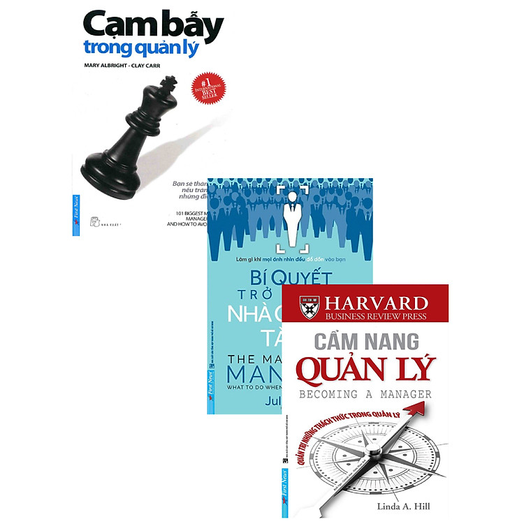 Combo Cạm Bẫy Trong Quản Lý + Bí Quyết Trở Thành Nhà Quản Lý Tài Ba + Cẩm Nang Quản Lý (Bộ 3 Cuốn) _FN
