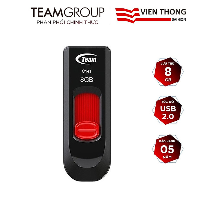 USB Team Group C141 8GB - Hàng Chính Hãng