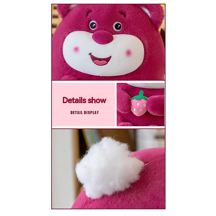 Thú nhồi bông Lotso ôm dâu 20cm Chính hãng Giá rẻ - Hình ảnh 5