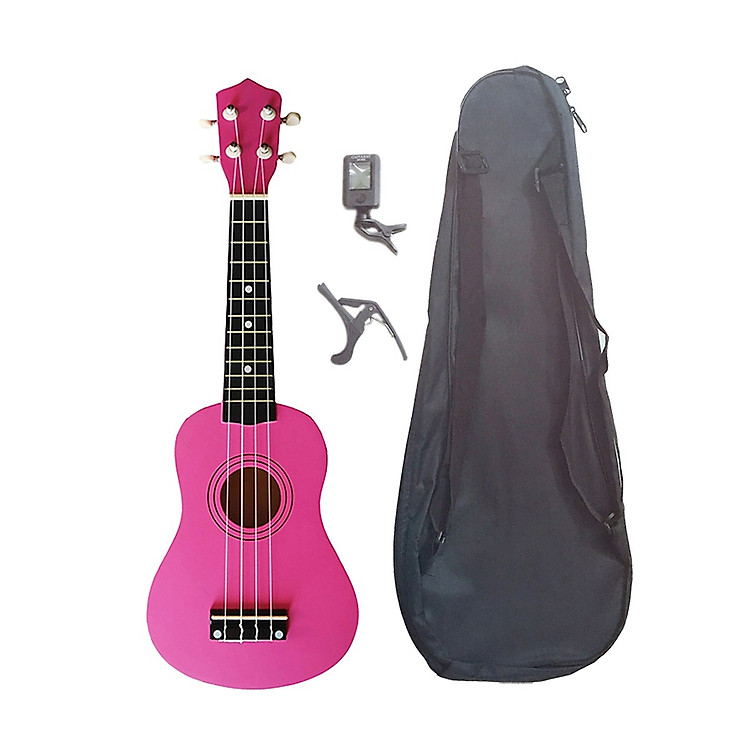 Đàn Ukulele Soprano Woim 35A15 tặng kèm bao vải, capo nâng tông và máy lên dây điện tử